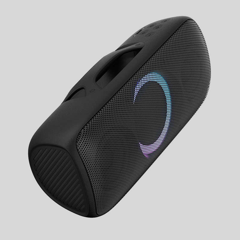 Altoparlante portatile per feste all'aperto con portata wireless di 10 metri e alte prestazioni