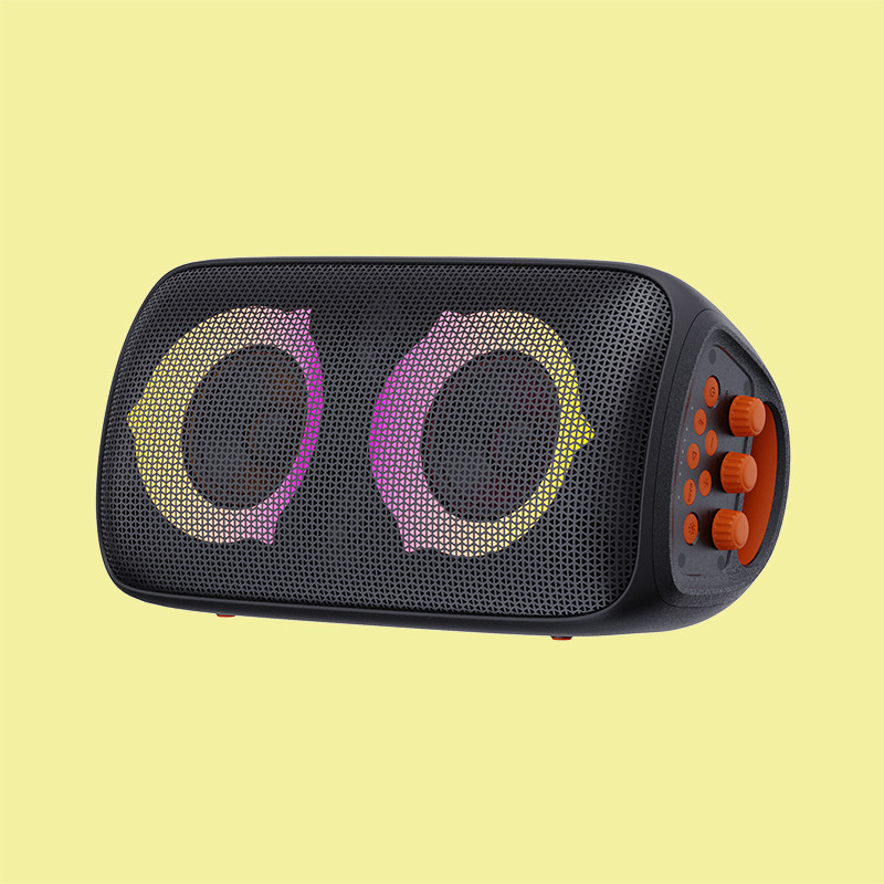 Bluetooth nero V5.3 Altoparlante per feste all'aperto con batteria 4\u03a9 Impedenza ABS Ferro