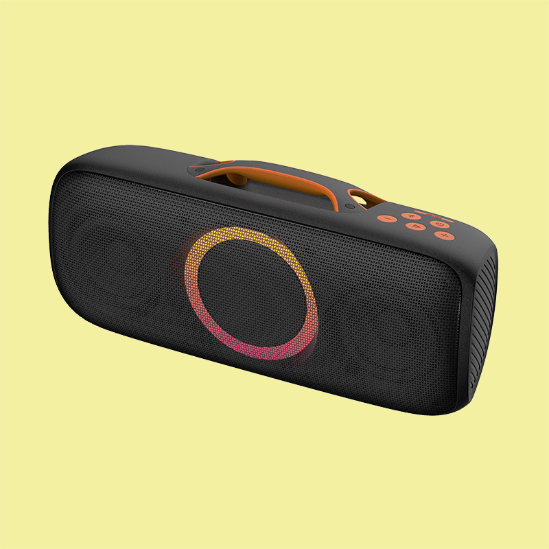 Altoparlante nero impermeabile per feste all'aperto con batteria del conducente da 40W Fonte di alimentazione 7.2V 2500mAh Capacità IPX4