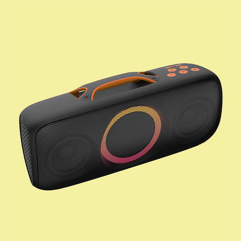 Altoparlante nero impermeabile per feste all'aperto con batteria del conducente da 40W Fonte di alimentazione 7.2V 2500mAh Capacità IPX4