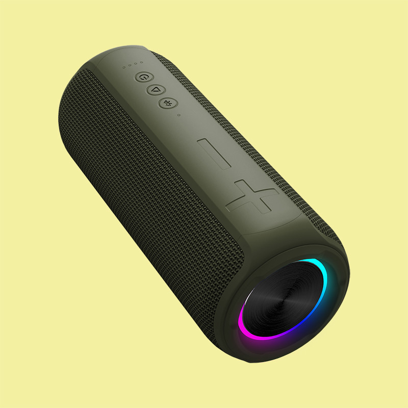 5V 2A 30W Potente altoparlante basso a luce LED Bluetooth con scheda SD AUX IN