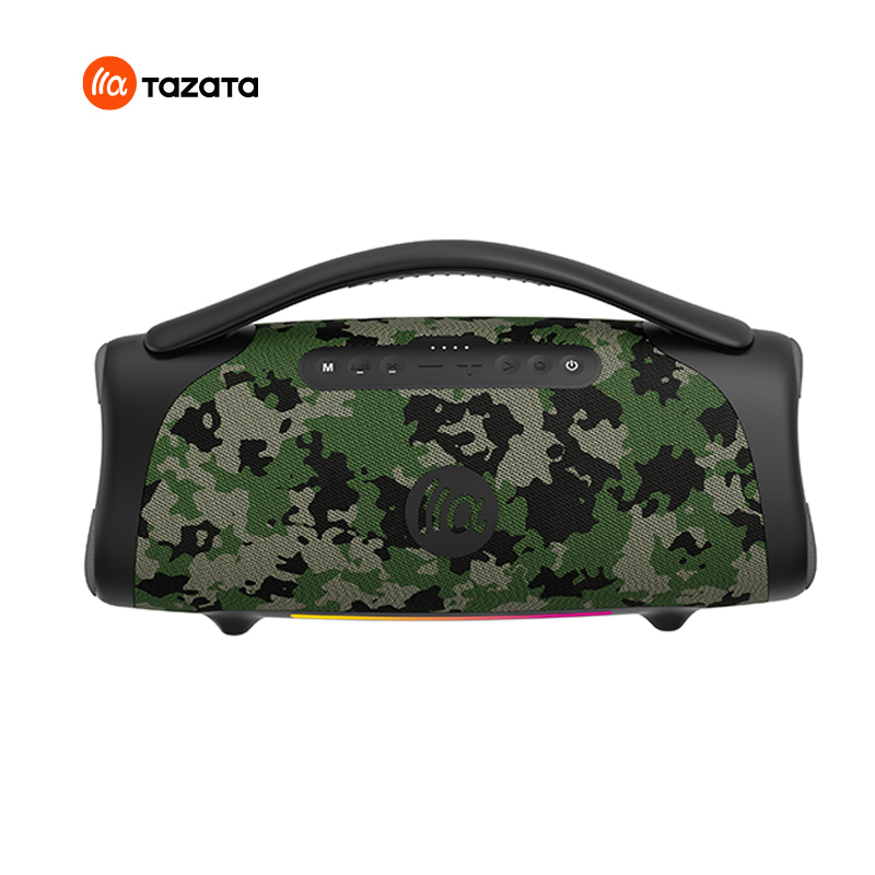 Altoparlante Bluetooth IPX7 impermeabile in silicone e tessuto ABS con Power Bank, 10 ore di riproduzione, telecomando, NON impermeabile