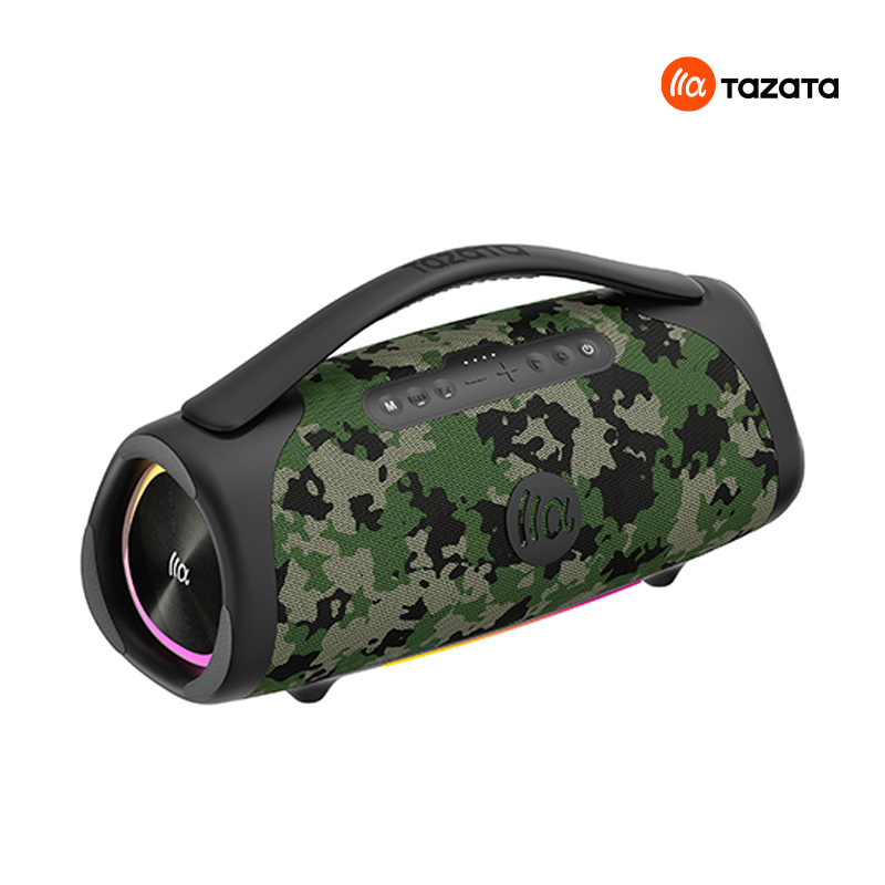 Altoparlante Bluetooth IPX7 impermeabile in silicone e tessuto ABS con Power Bank, 10 ore di riproduzione, telecomando, NON impermeabile