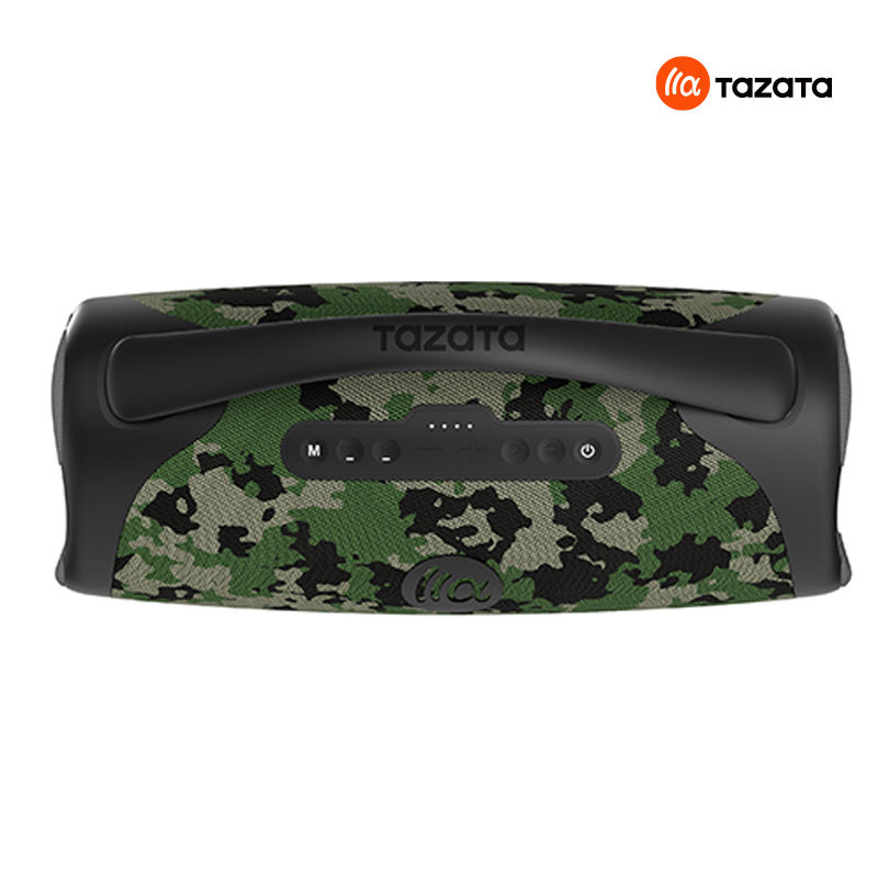 Altoparlante Bluetooth IPX7 impermeabile in silicone e tessuto ABS con Power Bank, 10 ore di riproduzione, telecomando, NON impermeabile