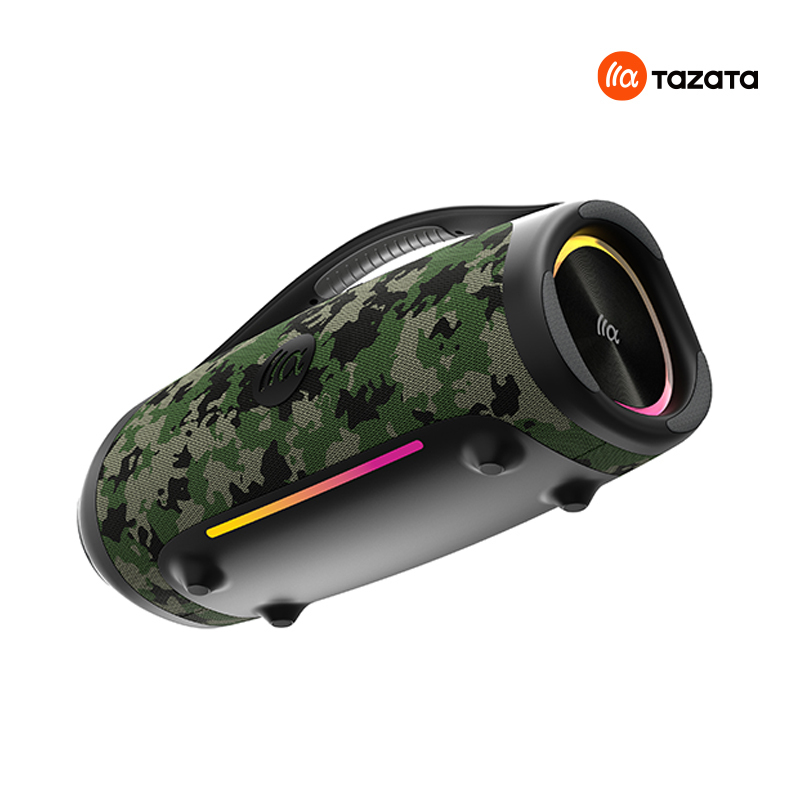 Altoparlante Bluetooth IPX7 impermeabile in silicone e tessuto ABS con Power Bank, 10 ore di riproduzione, telecomando, NON impermeabile