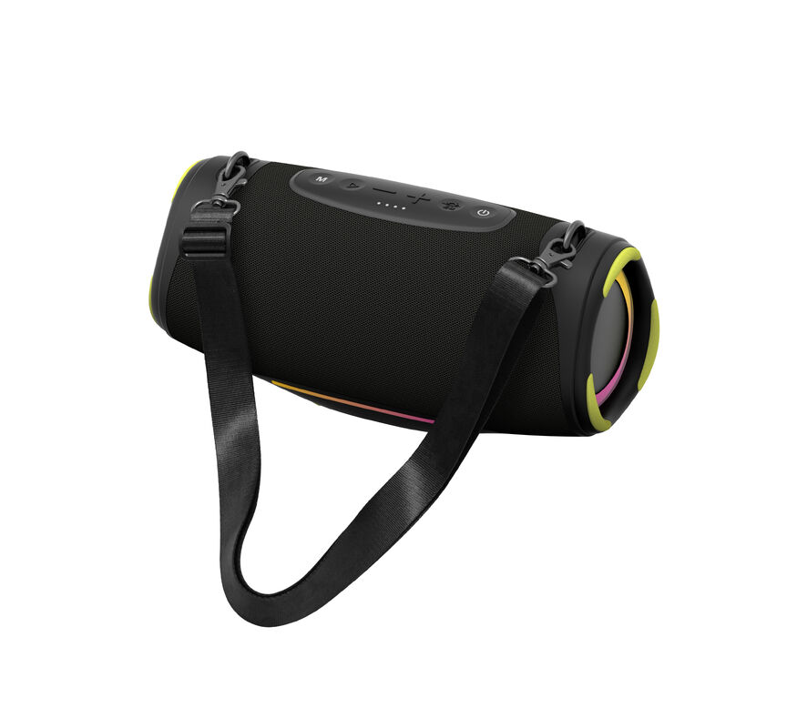 2026 Tendenza altoparlanti Parlantes Bluetooth 80w Basso senza fili altoparlanti Led Ipx7 Acqua resistente Stoffa Woofer altoparlanti