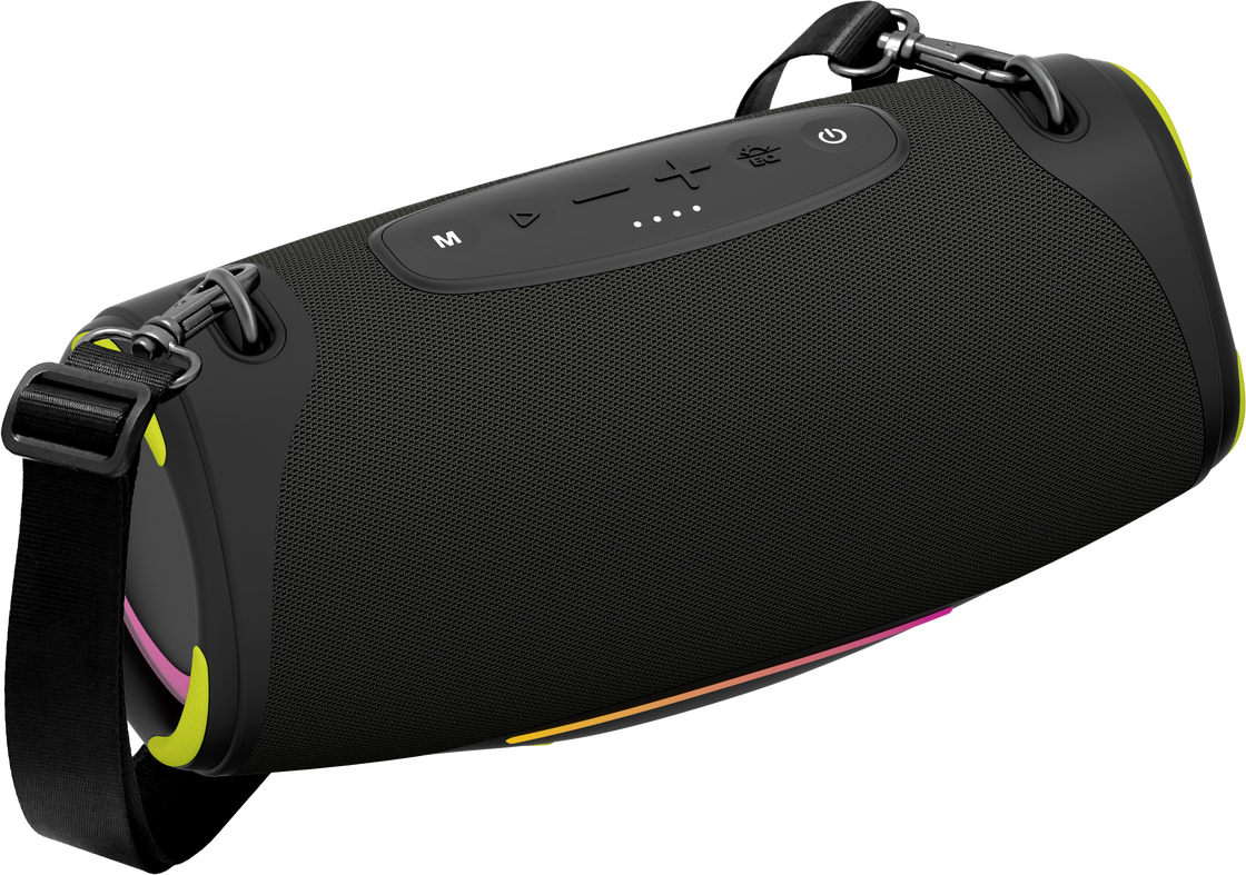2026 Tendenza altoparlanti Parlantes Bluetooth 80w Basso senza fili altoparlanti Led Ipx7 Acqua resistente Stoffa Woofer altoparlanti
